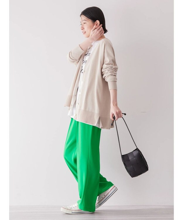 AMERICAN HOLIC ＵＶカットミディニットカーディガン Gray Beige