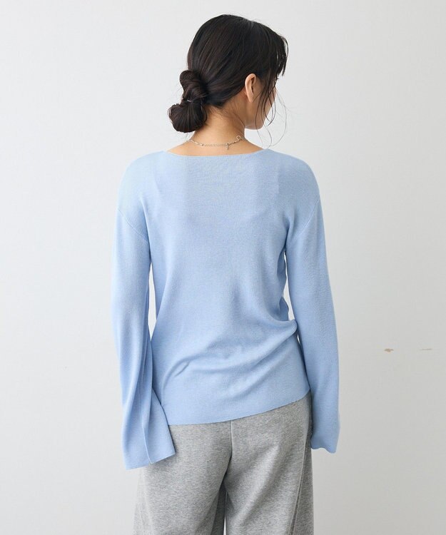 CRAFT STANDARD BOUTIQUE ボートネックニットプルオーバー Light Blue