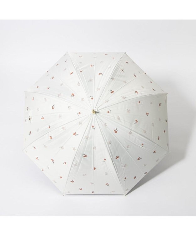UNBILLION cache nez / 小花ドットプリントショートパラソル ホワイト