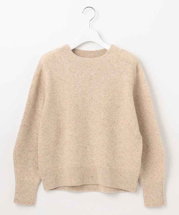 J.PRESS LADIES 【WEB限定・洗える】WOOLY NEP クルーネックニット ベージュ系