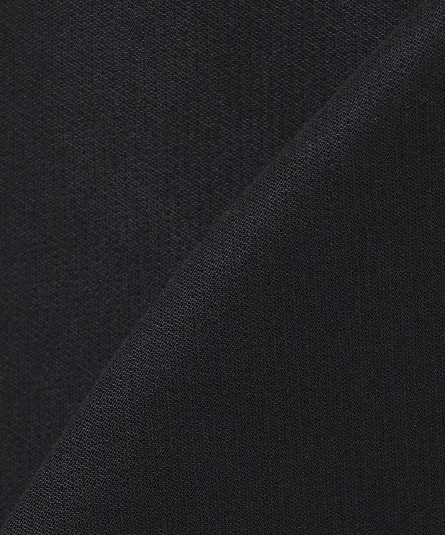 23区 L 【エステータ】コットンダブルクロス ノーカラージャケット ブラック系