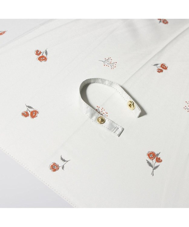 UNBILLION cache nez / 小花ドットプリントショートパラソル ホワイト