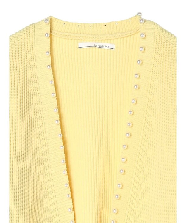 Green Parks ・ＥＬＥＮＣＡＲＥ　ＤＵＥパールトッパーカーディガン Yellow