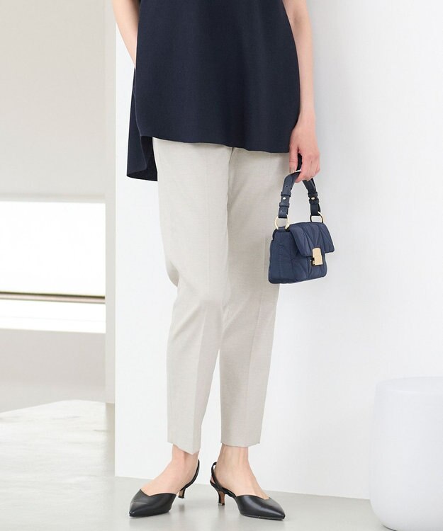 自由区 【ご好評につき新色追加・接触冷感・UVカット・吸水速乾・洗える・XXSサイズあり】シェルタリングドライオックス テーパードパンツ フラックス