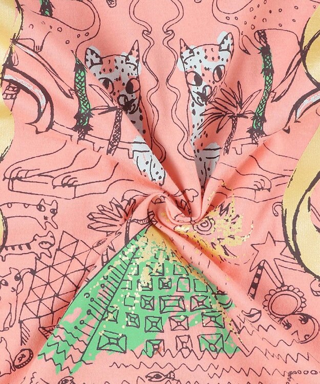 tsumori chisato SLEEP ツモリチサト トップス 3分袖 半袖 ルームウェア レディース UTT165 /ワコール ピンク