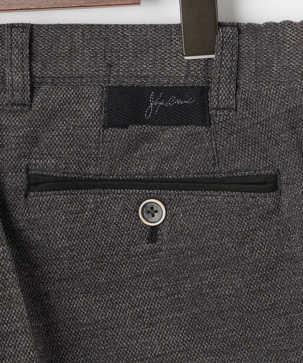 JOSEPH ABBOUD 【ウエストも伸びる！/暖かパンツ/オーガニックコットン使用】ライスコールストレッチパンツ グレー系