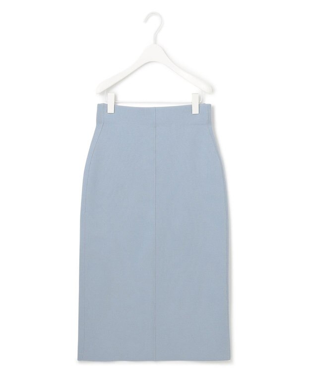 ICB 【洗える】 シンセティックハイゲージ ニットスカート ライトブルー系