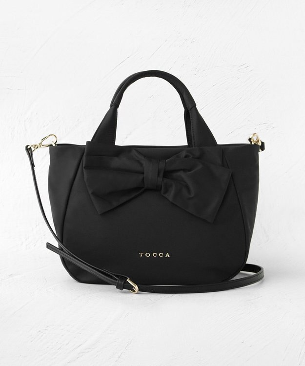 TOCCA RIBBON CUBE NYLON MINI TOTE ミニトートバッグ ブラック系