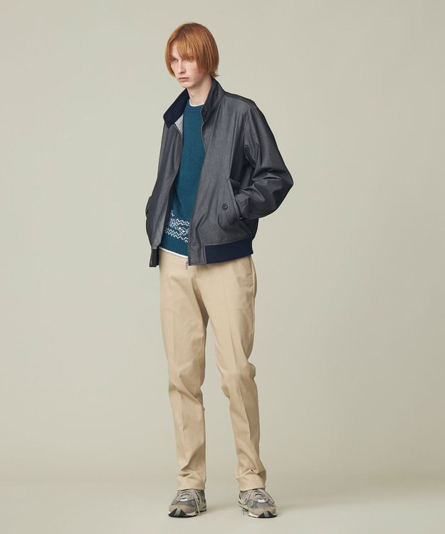 J.PRESS MEN 【WEB限定】フェアアイル クルーネックニット グリーン系