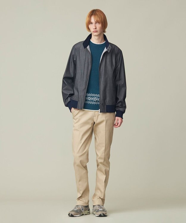 J.PRESS MEN 【WEB限定】フェアアイル クルーネックニット グリーン系