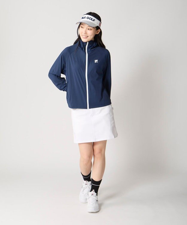 FILA GOLF／marie claire 【FILA GOLF】スーパーナイロンクール｜超接触冷感UVパーカー ネイビー