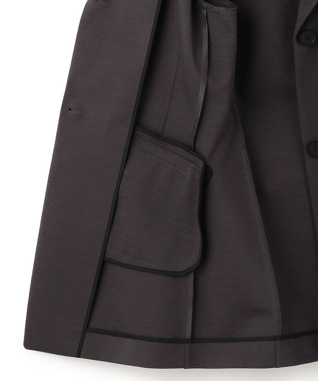 ICB L 【セットアップ対応】コットンコンプレッシャー テーラードジャケット ミディアムグレー系