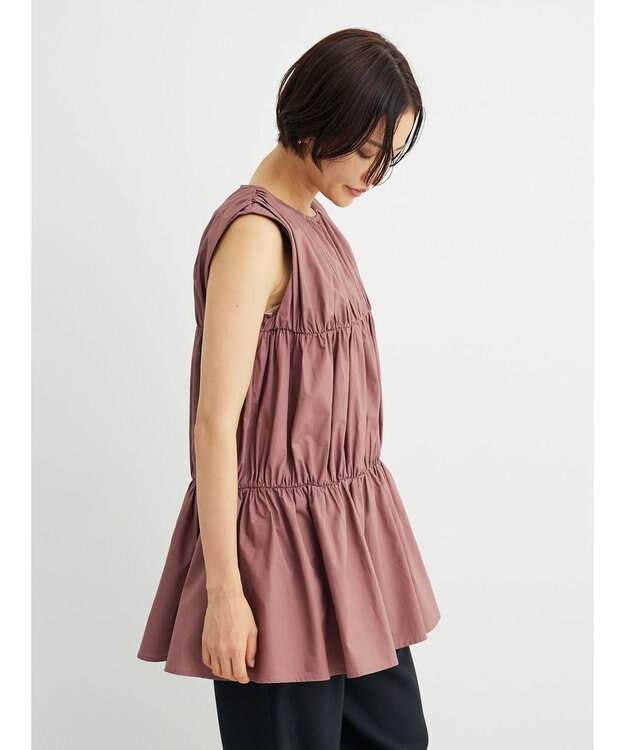 Green Parks ・ＥＬＥＮＣＡＲＥ　ＤＵＥ　ティアードノースリチュニック Brown