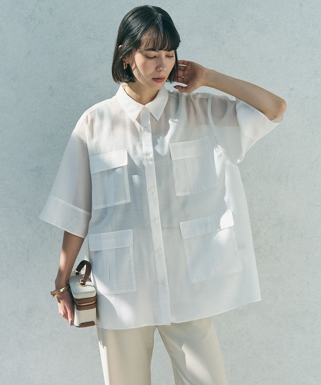 UNFILO 【新色登場】スクエアテレコタンクトップ ベージュ