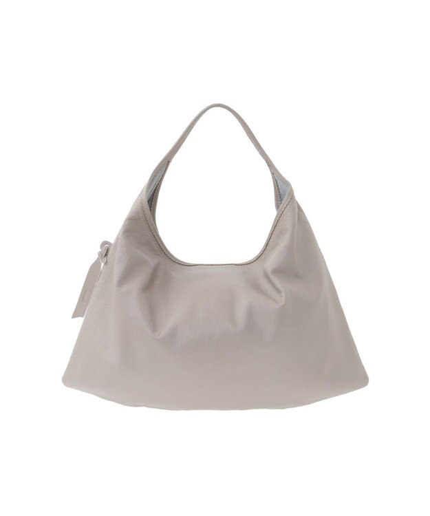 genten フェザートートバッグ　ワンショルダーバッグ ライトグレー