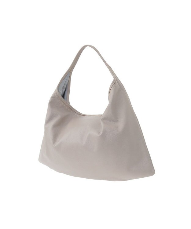 genten フェザートートバッグ　ワンショルダーバッグ ライトグレー