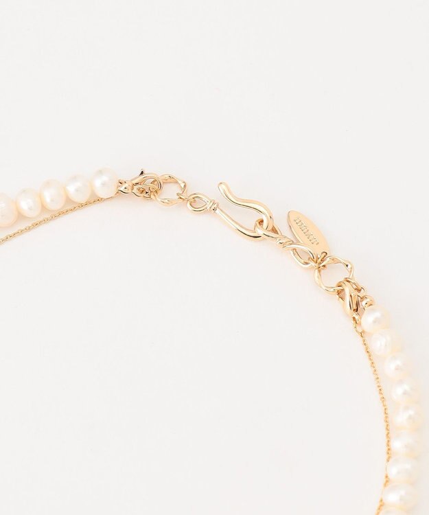 自由区 2連パール ネックレス ホワイト系