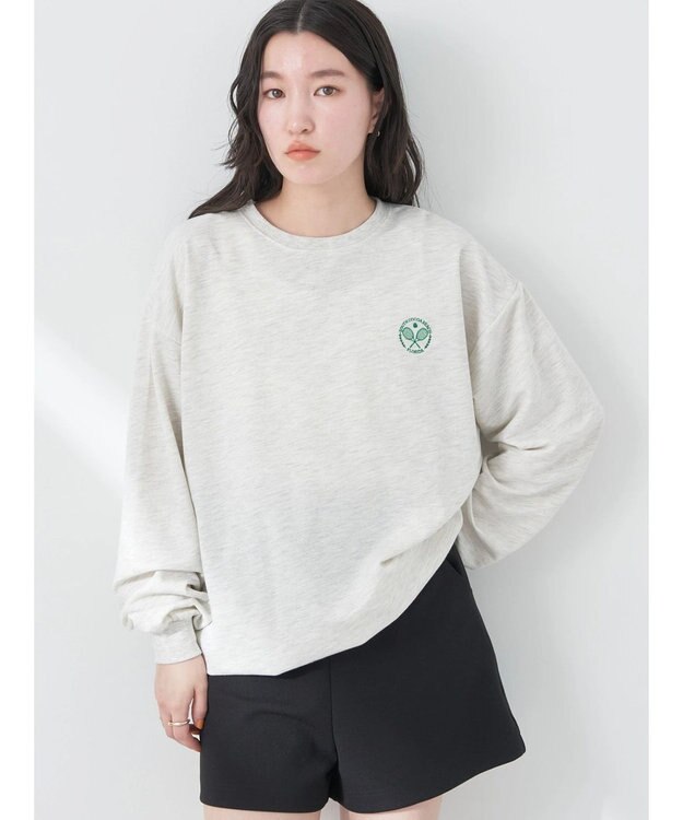 earth music&ecology テニスクラブロゴロンＴＥＥ Oatmeal