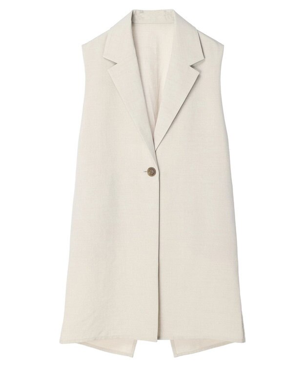 earth music&ecology バックデザインジレ Beige