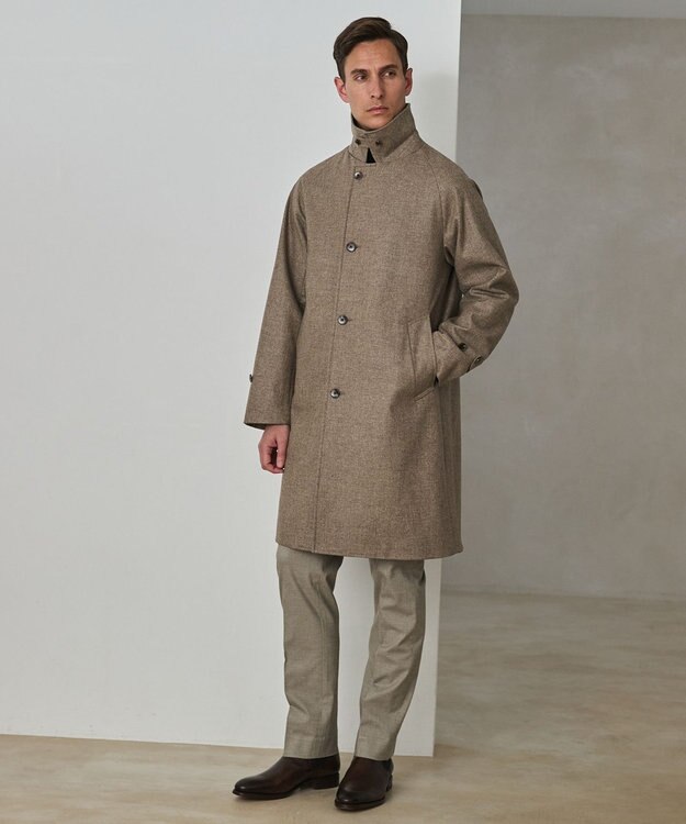 GOTAIRIKU 仕事で着られる 秋冬の綿パン【ストレッチ】コットンモールスキンストレッチパンツ ベージュ系