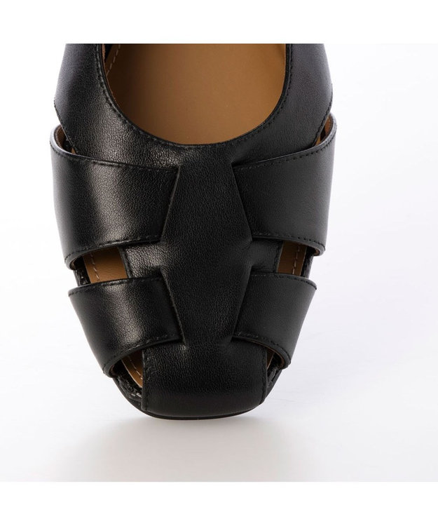 ing <ing>グルカデザインローヒールパンプス ブラック