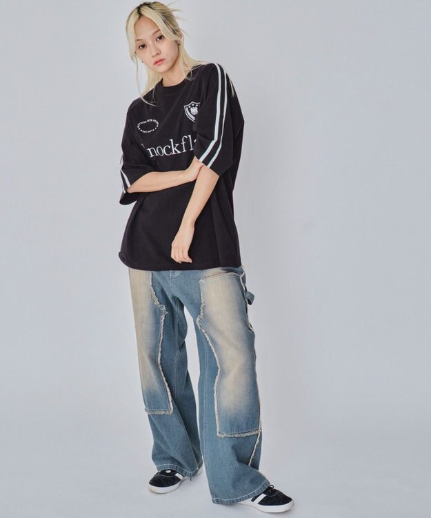 WEGO 【ユニセックス着用ITEM/MLサイズ展開】ヘビーウェイトゲームロゴBIG　T（SS） ブラック