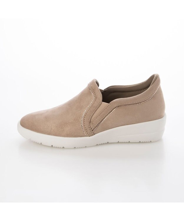 Riz raffinee <Riz raffinee>ヒールアップスリッポンスニーカー オークメタリック