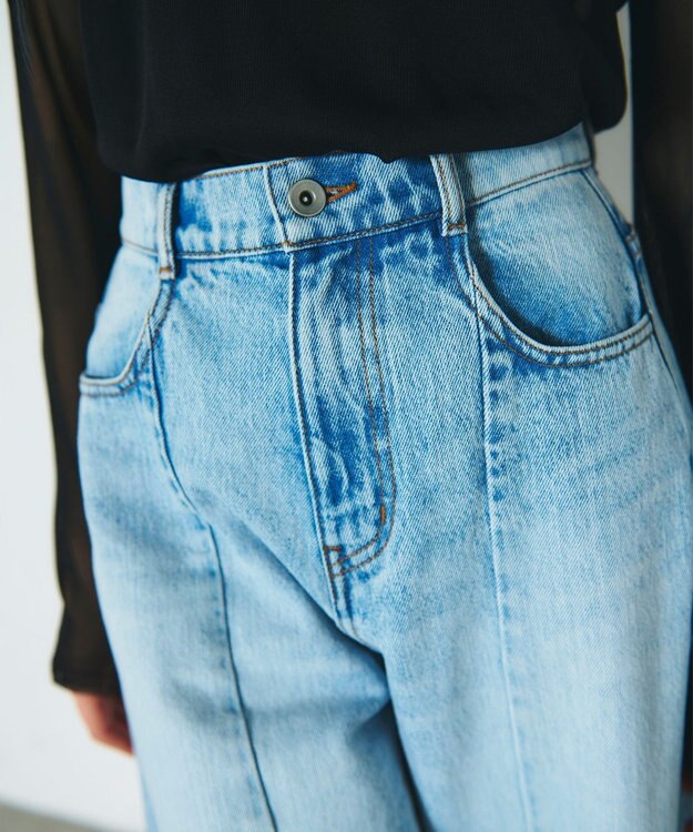 GRACE CONTINENTAL 切替ボリュームデニム インディゴ