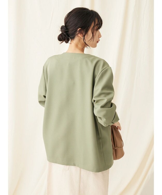 CRAFT STANDARD BOUTIQUE 【イージーケア】ＶネックカーディガンＪＫＴ Khaki