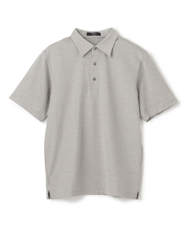 JOSEPH HOMME 新素材【ビジネスに使える】クリアコットンカノコ　ポロシャツ ライトグレー系