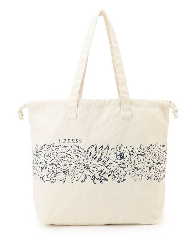 J.PRESS MEN 【J.PRESS YACHT CLUB】コットンキャンバス トートバッグ ホワイト系