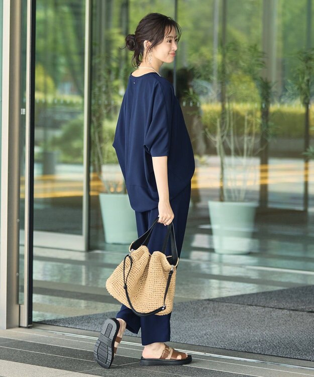 Green Parks ドルマンスリーブＴブラウス Navy