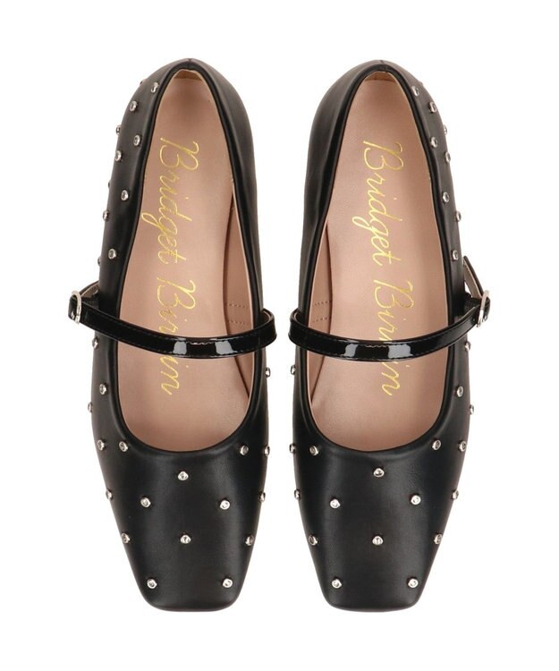 Bridget Birkin 【Bridget Birkin】ドットビジューメリージェーンシューズ ブラック