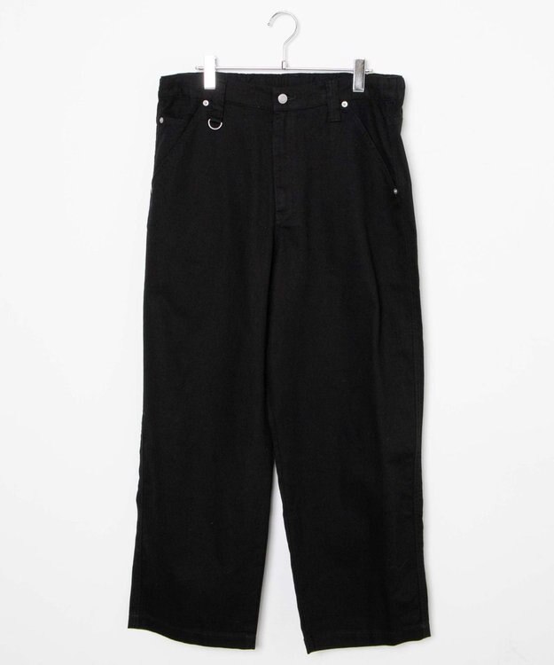 WEGO 【ユニセックス着用アイテム/ウエストゴム】ワーカーズパンツ ブラック