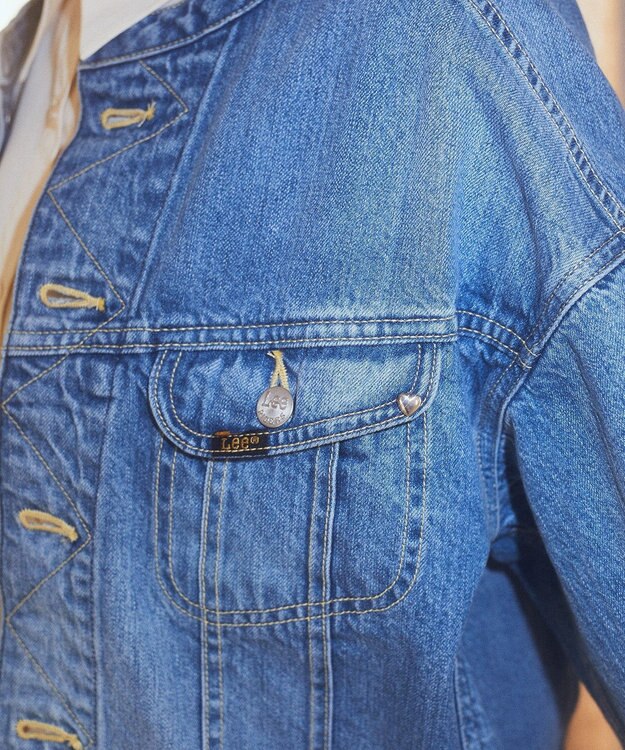 earth music&ecology Ｌｅｅ　×　ｅ．ｍ．ａ．ｅ．　ライダースジャケット Indigo