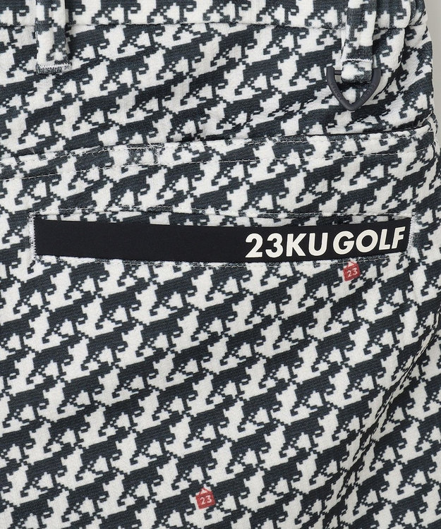 23区GOLF 【MEN】【ストレッチ】ハンタードッグ柄 パンツ ホワイト系5