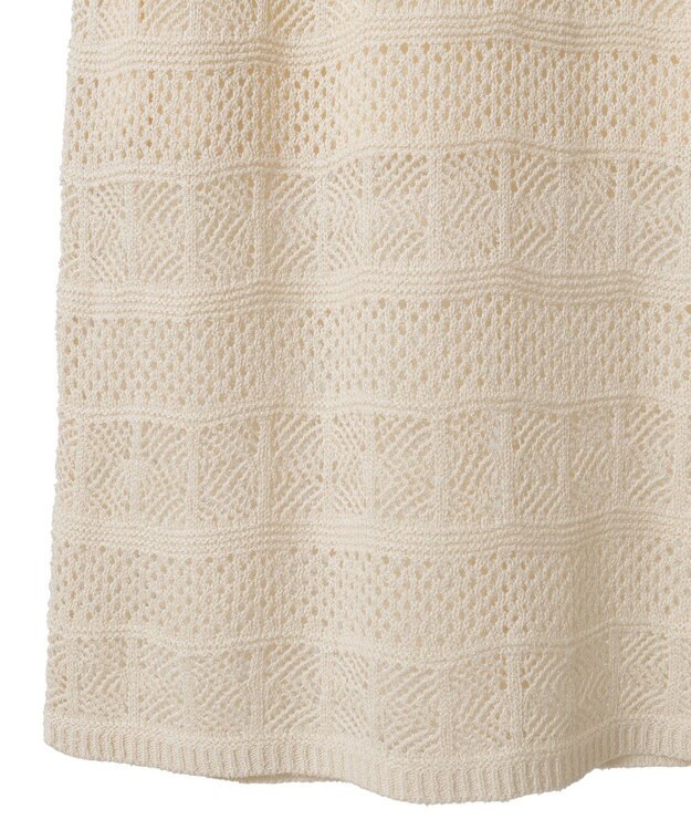 AMERICAN HOLIC レース編みニットタイトスカート Ivory