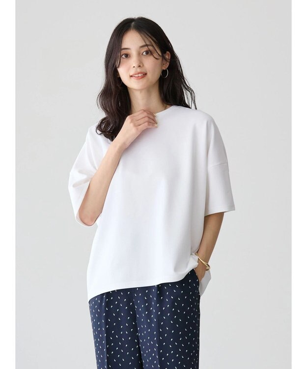 AMERICAN HOLIC 接触冷感バックフレアポンチプルオーバー Off White