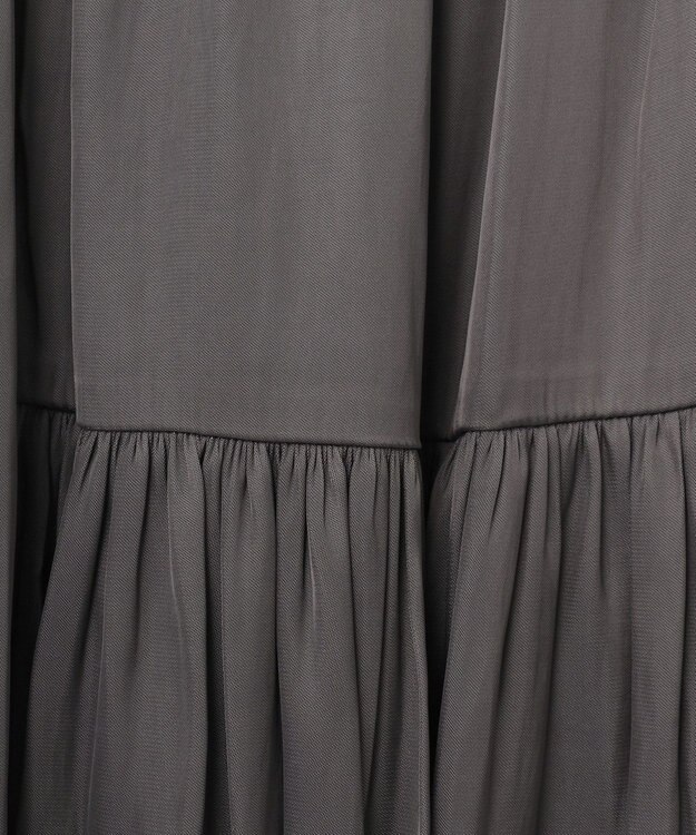 GRACE CONTINENTAL ギャザーキャミソールワンピース グレー