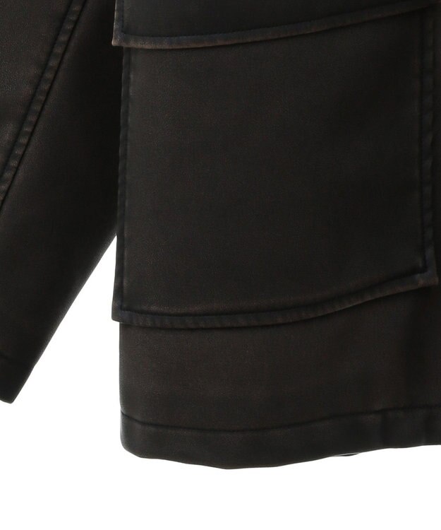 Green Parks ■ＥＳＣＡＲ　ウ゛ィンテージ調エコレザージャケット Brown