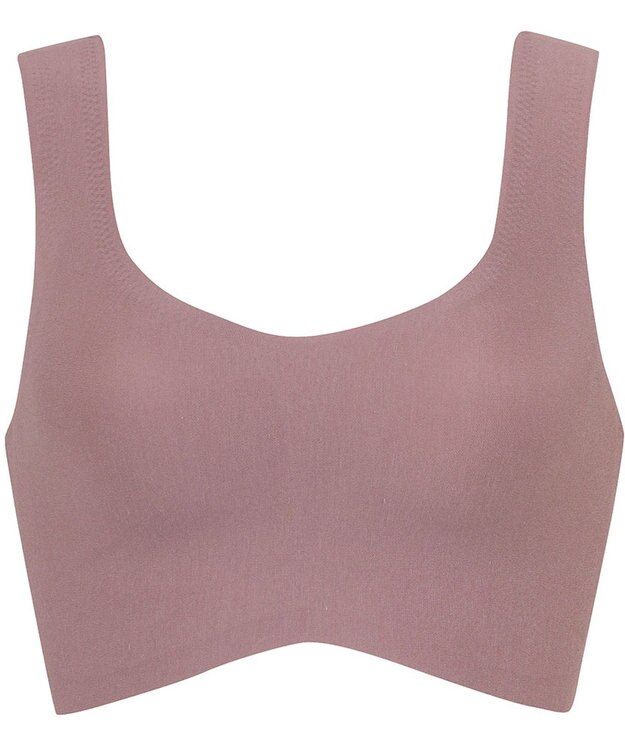 Wing ノンワイヤーブラ 【綿の贅沢】 綿混素材 ラクなのにきれい ハーフトップ KB1031 ウイング／ワコール ワイン