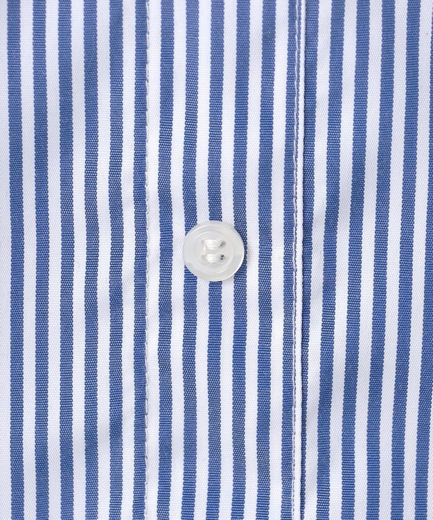 ANY レイヤード風チュニック グレー×ブルーストライプ