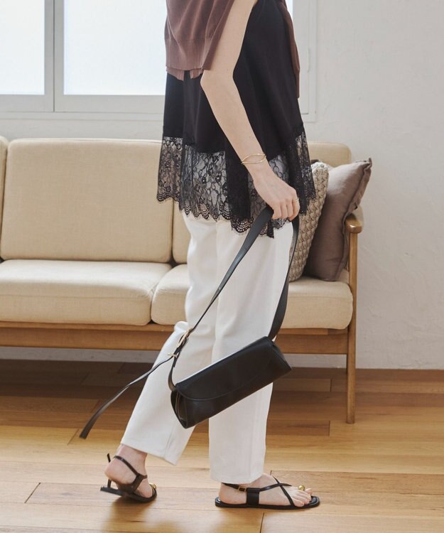 WEGO 【ANGIE VINTAGE/SMLサイズ展開】ストレートデニムパンツ オフホワイト