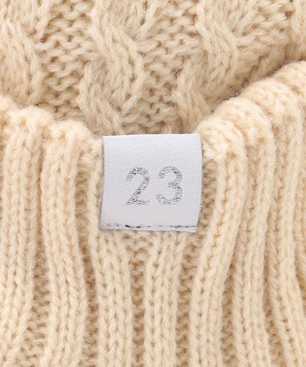 23区GOLF 【WOMEN】ニットキャップ アイボリー系