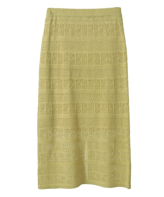 AMERICAN HOLIC レース編みニットタイトスカート Pistachio