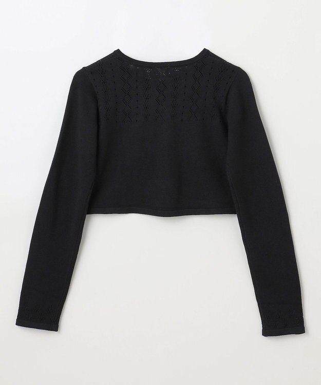 組曲 KIDS 【150-160㎝】レーシー ボレロ ブラック系