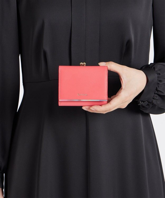 Paul Smith スプレースワールトリム がま口財布 コーラル