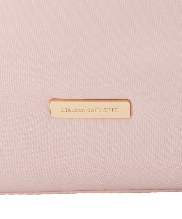 Maison de FLEUR 撥水加工２Ｗａｙトートバッグ Pink