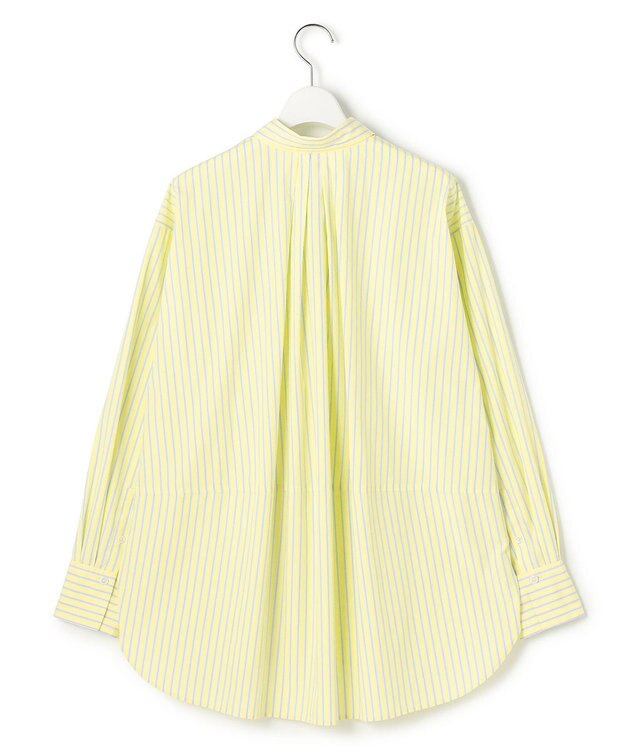 23区 【先行予約】CANCLINI シャーティング ルーズフィットシャツ イエロー×サックスストライプ