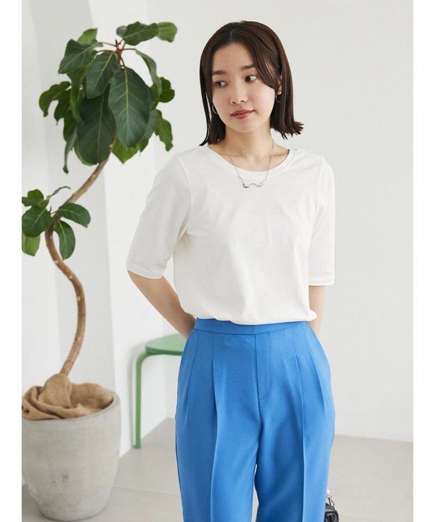 Green Parks ・ＳＵＧＡＲ　ＳＰＯＯＮ　２ｗａｙハーフスリーブＴＥＥ Off White